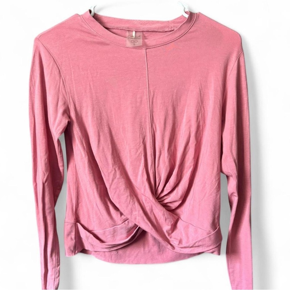 CALIA by Carrie Underwood Rose Long Sleeve Top Size small